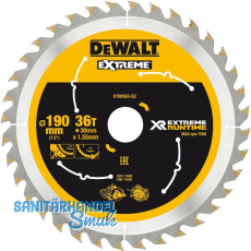 DEWALT Kreiss�geblatt XR Extrem Runtime HM � 190 x 1,38 x 30mm Z�hne 36 (WZ/FZ)