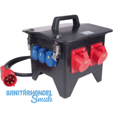 PCE Mobilverteiler Vollgummi Spitz tragbar 5G6 3x250V/3x400V+FI IP44 PCE Mobilverteiler Vollgummi Spitz tragbar 5G6 3x250V/3x400V+FI IP44