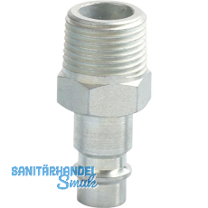 JWL Euro Druckluft Stecknippel aus Stahl mit Außengewinde 3/8" JWL Euro Druckluft Stecknippel aus Stahl mit Außengewinde 3/8"