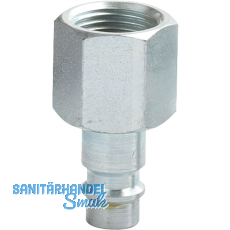 JWL Euro Druckluft Stecknippel aus Stahl mit Innengewinde 3/8"