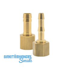 Druckluft Schlaucht�lle Messing mit �berwurfmutter IG 3/8" f�r 6 mm Schlauch