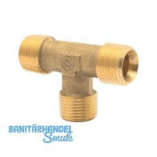 Druckluft T Stück mit AG 3/8" aus Messing Druckluft T Stück mit AG 3/8" aus Messing