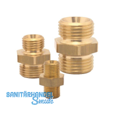 Druckluft Doppelnippel mit AG 1/4" und AG 1/4" aus Messing Druckluft Doppelnippel mit AG 1/4" und AG 1/4" aus Messing