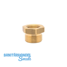 Druckluft Reduziernippel mit IG 1/4" und AG 3/8" aus Messing Druckluft Reduziernippel mit IG 1/4" und AG 3/8" aus Messing