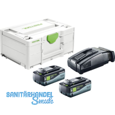 FESTOOL Akku-Starterset SYS 18 Volt / 2x 8,0 Ah SCA 16