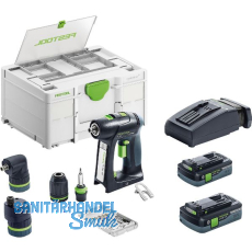 FESTOOL Akku-Bohrschrauber C 18 HPC 4,0 I-Set 18 Volt / 4,0 Ah (IEC) Li-Ion