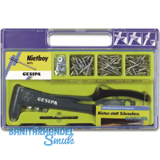 GESIPA Nietboyset NTS in Kunststoffbox f�r Blindnieten bis � 5 mm
