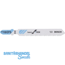 BOSCH Stichsägeblatt T118EFS rostfreien Stahl - 5 Stück BOSCH Stichsägeblatt T118EFS rostfreien Stahl - 5 Stück