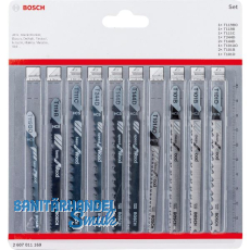 BOSCH Stichsägeblatt-Set Holz - 10-teilig BOSCH Stichsägeblatt-Set Holz - 10-teilig