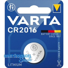 VARTA Batterie Knopfzelle CR2016 3 Volt (1St)