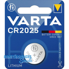 VARTA Batterie Knopfzelle CR2025 3 Volt (1St)
