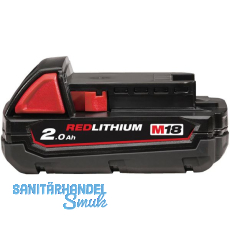 MILWAUKEE Akku / Ersatzakku M18 B2 18 Volt / 2,0 Ah Li-Ion MILWAUKEE Akku / Ersatzakku M18 B2 18 Volt / 2,0 Ah Li-Ion