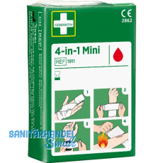CEDERROTH Universalverband mini 4-in-1 Blutstiller 1Kompresse+1Binde CEDERROTH Universalverband mini 4-in-1 Blutstiller 1Kompresse+1Binde