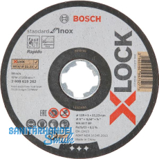 BOSCH Trennscheibe Standard for Inox X-LOCK gerade Form 125x1,0x22,23 mm/10 ST BOSCH Trennscheibe Standard for Inox X-LOCK gerade Form 125x1,0x22,23 mm/10 ST