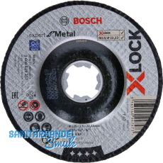 BOSCH Trennscheibe für Metall X-LOCK gekröpfte Form 125 x 2,5 x 22,23 mm BOSCH Trennscheibe für Metall X-LOCK gekröpfte Form 125 x 2,5 x 22,23 mm