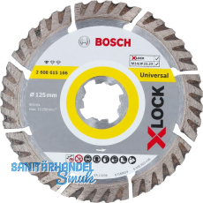 BOSCH X-LOCK Diamant-Trennscheibe Standard for Universal 125x2,0 mm BOSCH X-LOCK Diamant-Trennscheibe Standard for Universal 125x2,0 mm