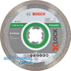 BOSCH X-LOCK Diamant-Trennscheibe Standard for Ceramic 125x1,6 mm