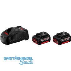 BOSCH Akku-Starterkit 18 Volt / 2 Stück 5Ah Akkus und Ladegerät GAL1880 CV BOSCH Akku-Starterkit 18 Volt / 2 Stück 5Ah Akkus und Ladegerät GAL1880 CV