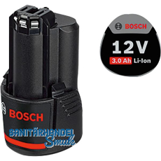 BOSCH Akku / Ersatzakku GBA Stab-Form 12 Volt / 3,0 Ah (IEC) Li-Ion BOSCH Akku / Ersatzakku GBA Stab-Form 12 Volt / 3,0 Ah (IEC) Li-Ion