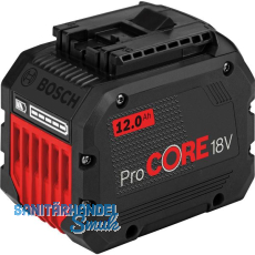 BOSCH Akku / Ersatzakku ProCore 18 Volt / 12 Ah (IEC) Li-Ion BOSCH Akku / Ersatzakku ProCore 18 Volt / 12 Ah (IEC) Li-Ion