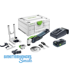 FESTOOL Akku-Oszillierer OSC 18 LI E-Basic-Set 18 Volt 4,0 Ah