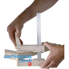 Klemmsia-Zwinge aus Weißbuchenholz Spannweite 400 mm Ausladung 110 mm Klemmsia-Zwinge aus Weißbuchenholz Spannweite 400 mm Ausladung 110 mm
