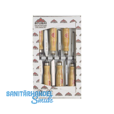 STUBAI Spezial-Stemmeisen-Satz mit Holzheft 6-teilig