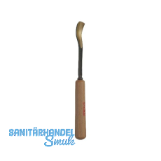 STUBAI Bildhauer-Stechbeitel geschliffen mit Holzheft Form 28 Breite 16 mm