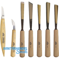 STUBAI Schnitzersatz mit Holzheft 7-teilig