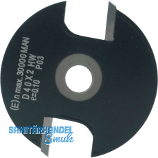 ENT Scheibennutfr�ser HW ohne Fr�sspindel 40 x 2 mm