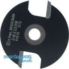 ENT Scheibennutfr�ser HW ohne Fr�sspindel 40 x 2,5 mm