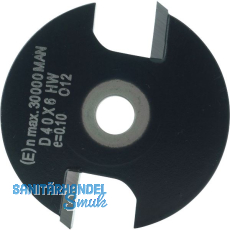 ENT Scheibennutfr�ser HW ohne Fr�sspindel 40 x 6 mm