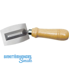 Furniers�ge beidseitig gezahnt mit gekr�pftem Griff Blattl�nge 75 mm