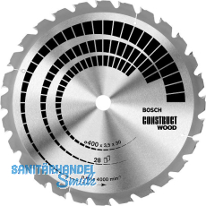 BOSCH Kreiss�geblatt Construct Wood � 350 x 2,5 x 30 mm Z�hne 24 (HB) pos.