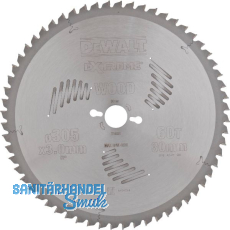 DEWALT Kreiss�geblatt HW � 305x3,0x30 mm Z60 Wechselzahn (WZ) negativ