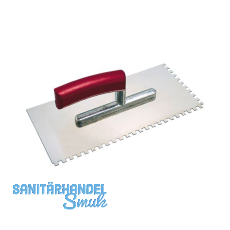 KAUFMANN Auftrag Gl�ttkelle 280 x 130 mm rostfrei zweiseitig gezahnt 10 x 10 mm