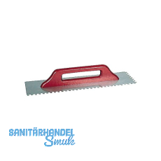 KAUFMANN Aufziehgl�tte (Schweizergl�tte) 500 x 130 mm rostfrei Zahnung 8 x 8 mm