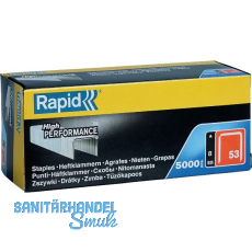 RAPID Klammern Type 53 10 mm aus Stahldraht (5000 Stück) RAPID Klammern Type 53 10 mm aus Stahldraht (5000 Stück)