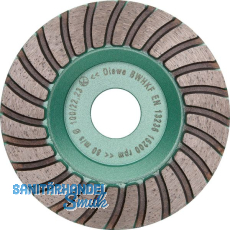 DIEWE Diamant-Trockenschleifteller Premium Line Turbo 100 x 18 x 22.23 mm