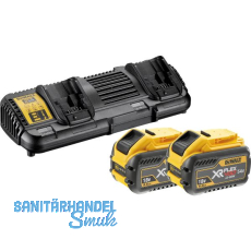 DEWALT Akku-Starterkit-Set DCB132x5 18 Volt/54V 2 St�ck 9Ah Akkus und Ladeger�t