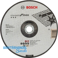 BOSCH Trennscheibe Standard for Inox gekröpfte Form ø 125 x 1,9 x 22,23 mm BOSCH Trennscheibe Standard for Inox gekröpfte Form ø 125 x 1,9 x 22,23 mm