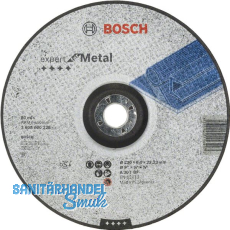 BOSCH Schruppscheibe Expert for Metal gekr�pfte Form � 230 x 6,0 x 22,23 mm