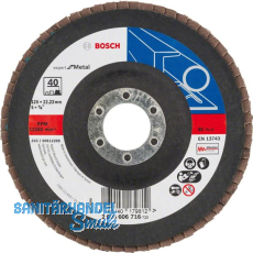 BOSCH Schleiflamellenteller X551 Expert for Metal ø 125 mm Korn 40 BOSCH Schleiflamellenteller X551 Expert for Metal ø 125 mm Korn 40