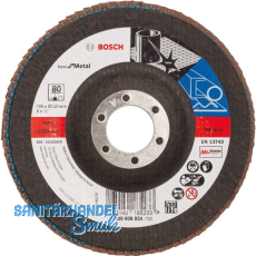 BOSCH Schleiflamellenteller X571 Best for Metal ø 125 mm Korn 80 BOSCH Schleiflamellenteller X571 Best for Metal ø 125 mm Korn 80
