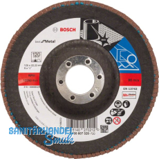 BOSCH Schleiflamellenteller X571 Best for Metal ø 125 mm Korn 120 BOSCH Schleiflamellenteller X571 Best for Metal ø 125 mm Korn 120