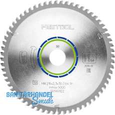 FESTOOL Spezial Kreissägeblatt HW ø 216 x 30 Zähne 64 Trapez Flachzahn FESTOOL Spezial Kreissägeblatt HW ø 216 x 30 Zähne 64 Trapez Flachzahn