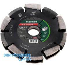 METABO Diamant-Frässcheibe Professional UP-T 125x18x22,23 mm Mauerschlitze METABO Diamant-Frässcheibe Professional UP-T 125x18x22,23 mm Mauerschlitze