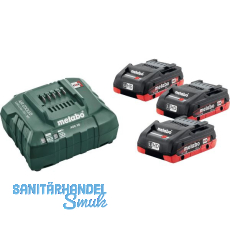 METABO Akku-Basis-Set 3 x 18 Volt / 4,0 Ah LiHD Akkus + ASC 55 Ladegerät METABO Akku-Basis-Set 3 x 18 Volt / 4,0 Ah LiHD Akkus + ASC 55 Ladegerät