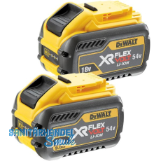 DEWALT Akku / Ersatzakku DCB547 54 bzw. 18 Volt / 9,0 Ah Li-Ion Flexvolt - 2 ST