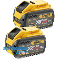 DEWALT Akku / Ersatzakku DCB548 54 bzw 18 Volt / 12 Ah Li-Ion Flexvolt - 2 ST DEWALT Akku / Ersatzakku DCB548 54 bzw 18 Volt / 12 Ah Li-Ion Flexvolt - 2 ST